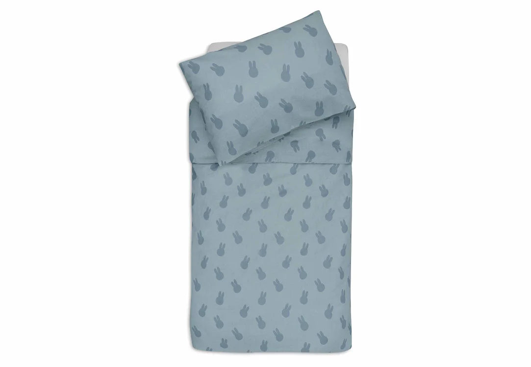 Duvet Cover Set 100x140cm Miffy Shadow - Sea Green