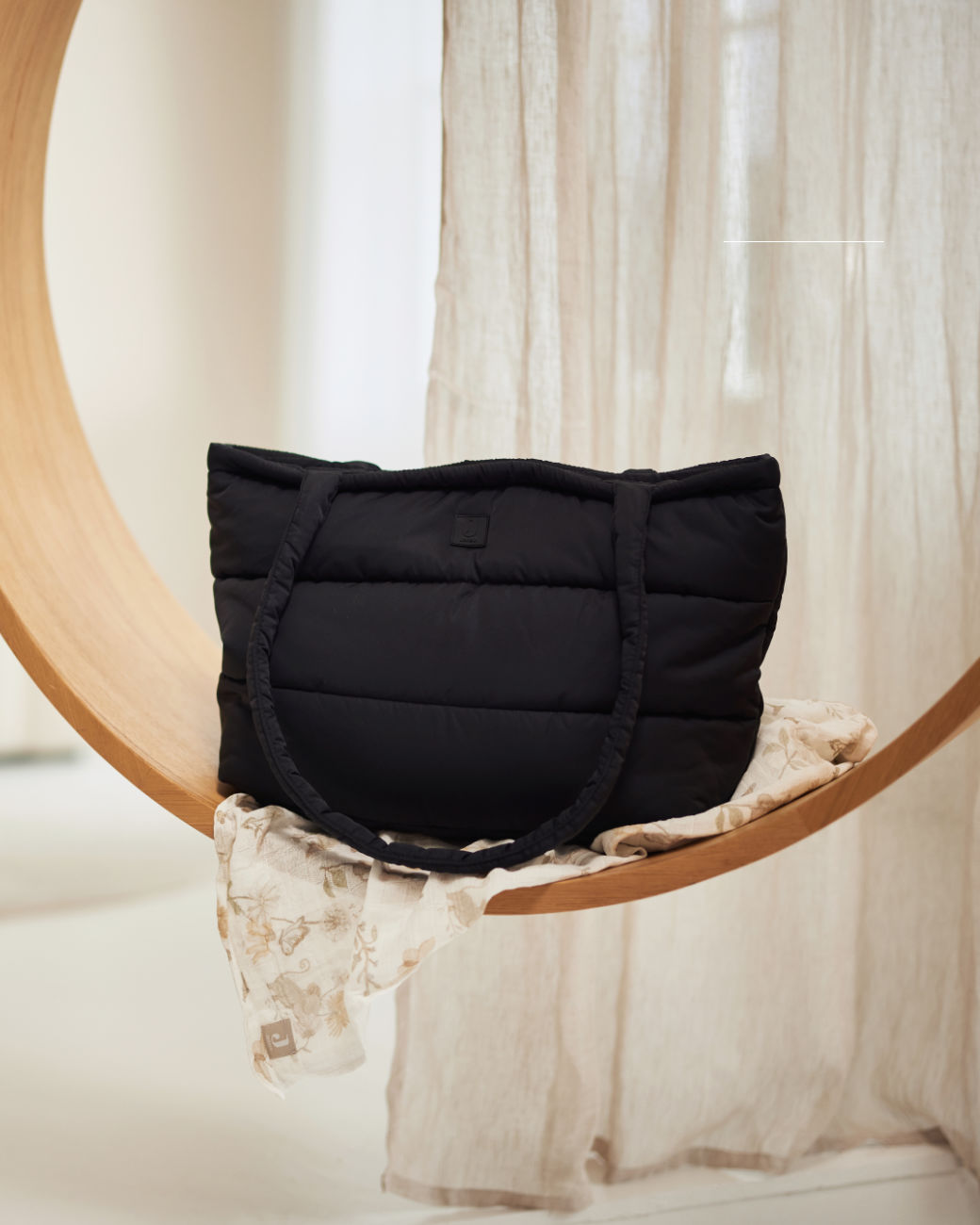 Diaper Bag Puffed bag - Black / pre-order / back in stock 15-02-24