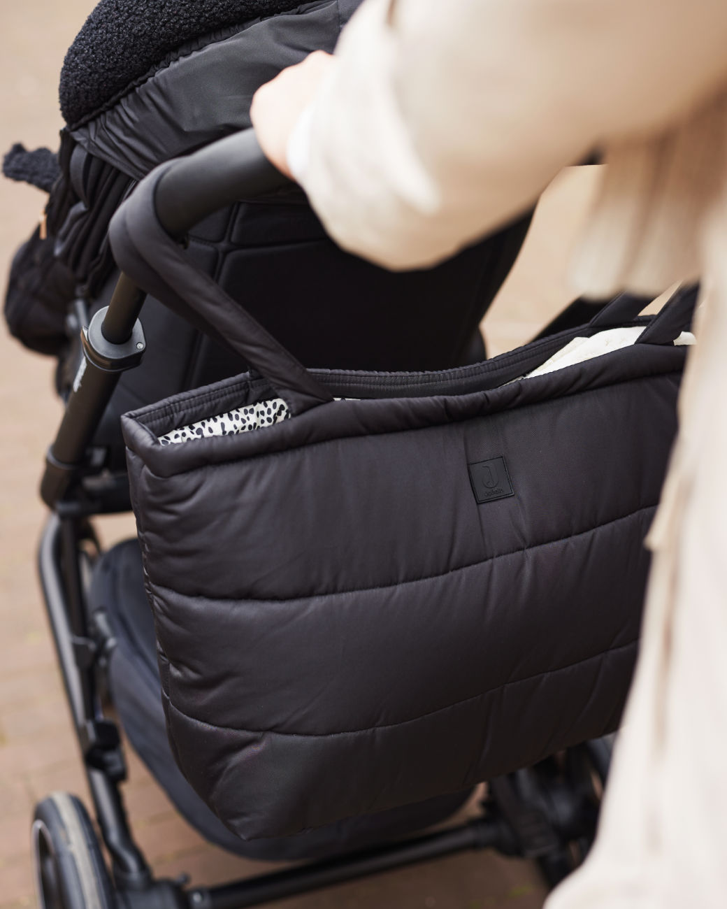 Diaper Bag Puffed bag - Black / pre-order / back in stock 15-02-24
