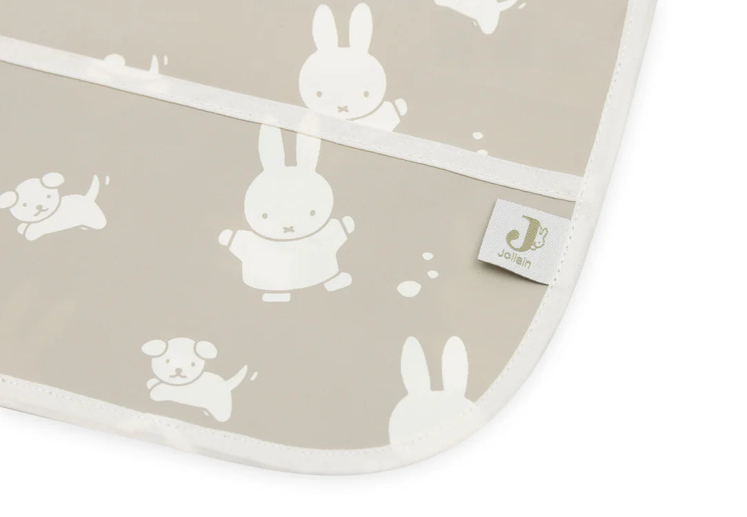 Bib Waterproof with Sleeves Miffy & Snuffy - Olive Green