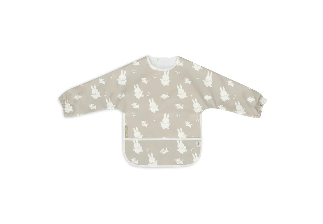 Bib Waterproof with Sleeves Miffy & Snuffy - Olive Green
