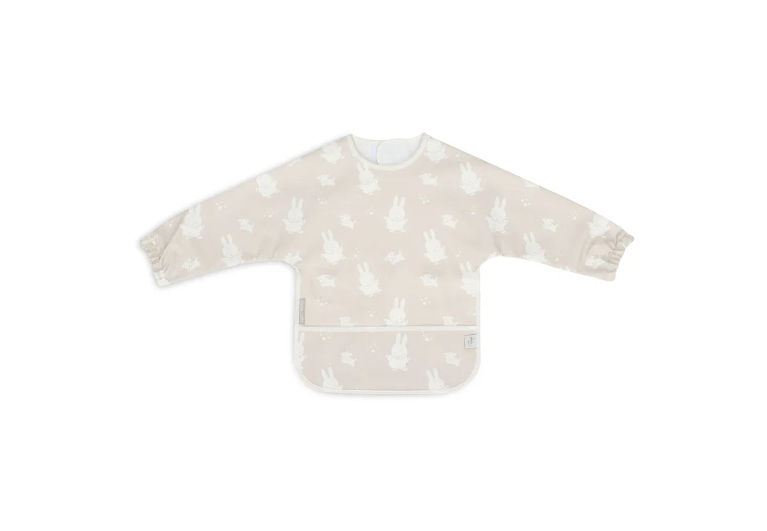 Bib Waterproof with Sleeves Miffy & Snuffy - Nougat