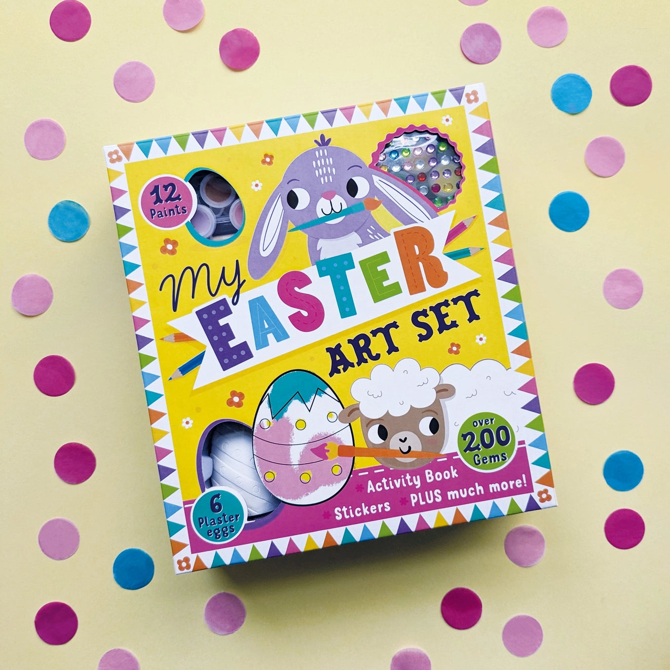 My Easter Art Set – Children’S Activity Set with Paints, Stickers and Plaster Eggs