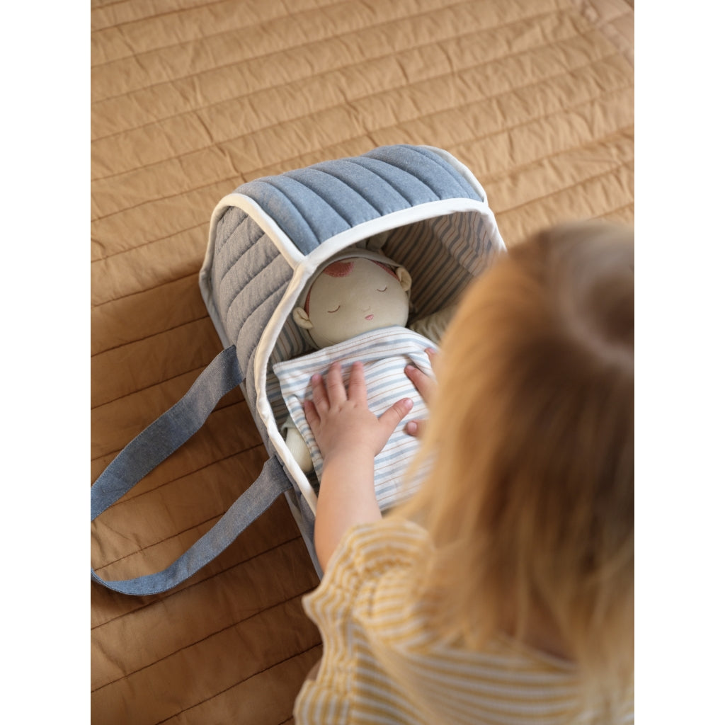 Doll carry cot - Chambray Blue Spruce