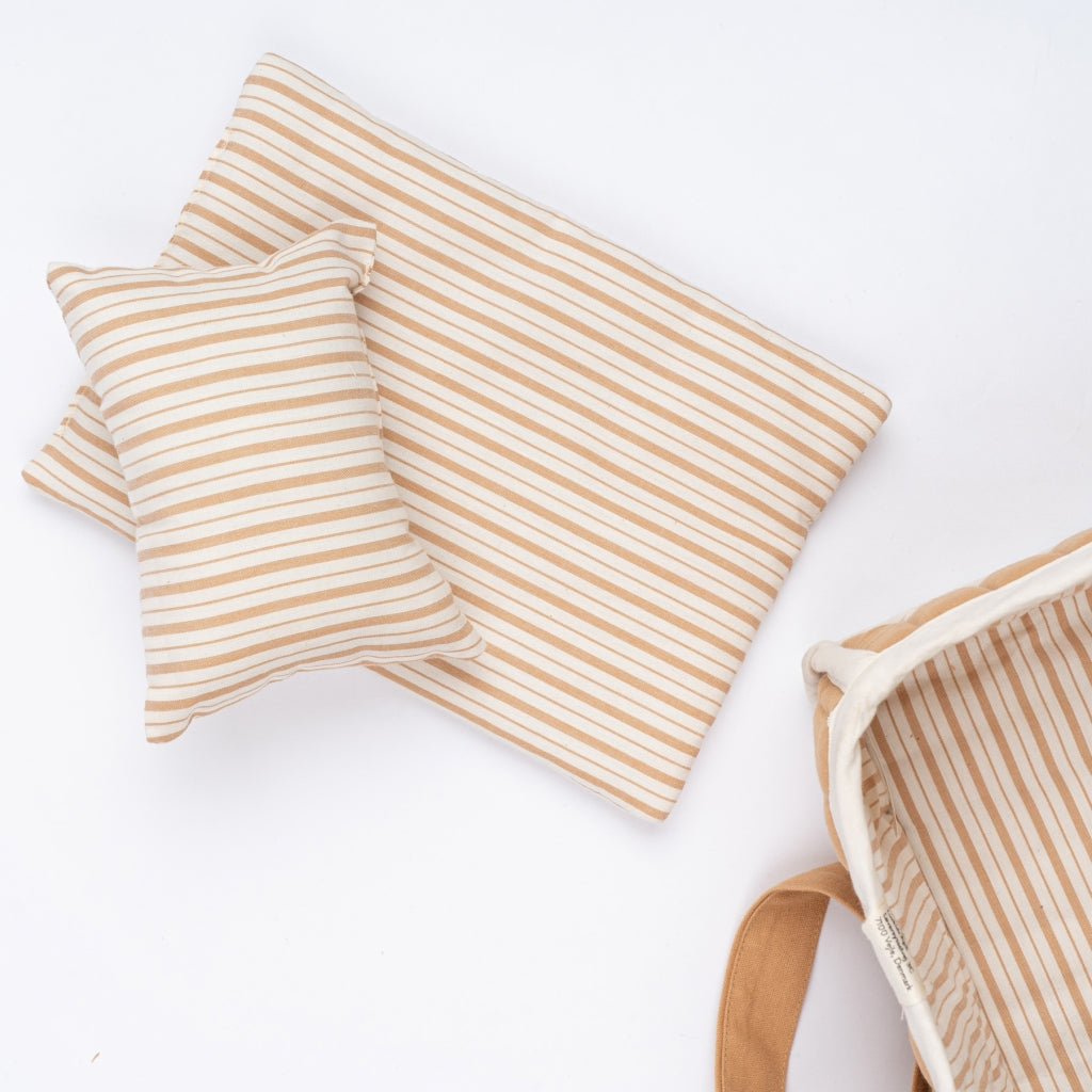Doll carry cot - Caramel
