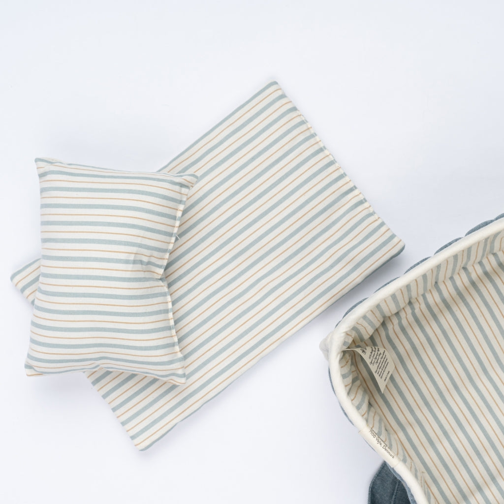 Doll carry cot - Chambray Blue Spruce
