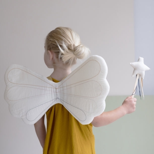 Dress-up - Wings & Magic Wand - Natural