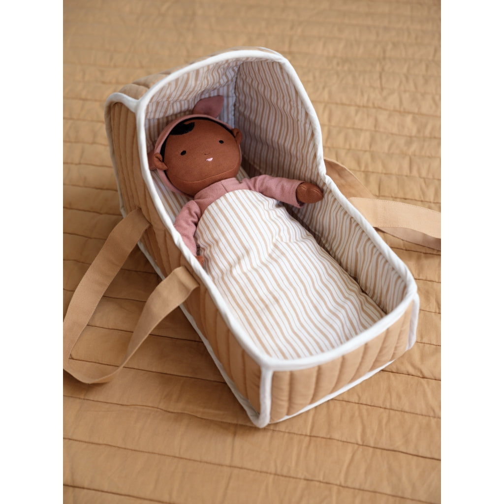 Doll carry cot - Caramel