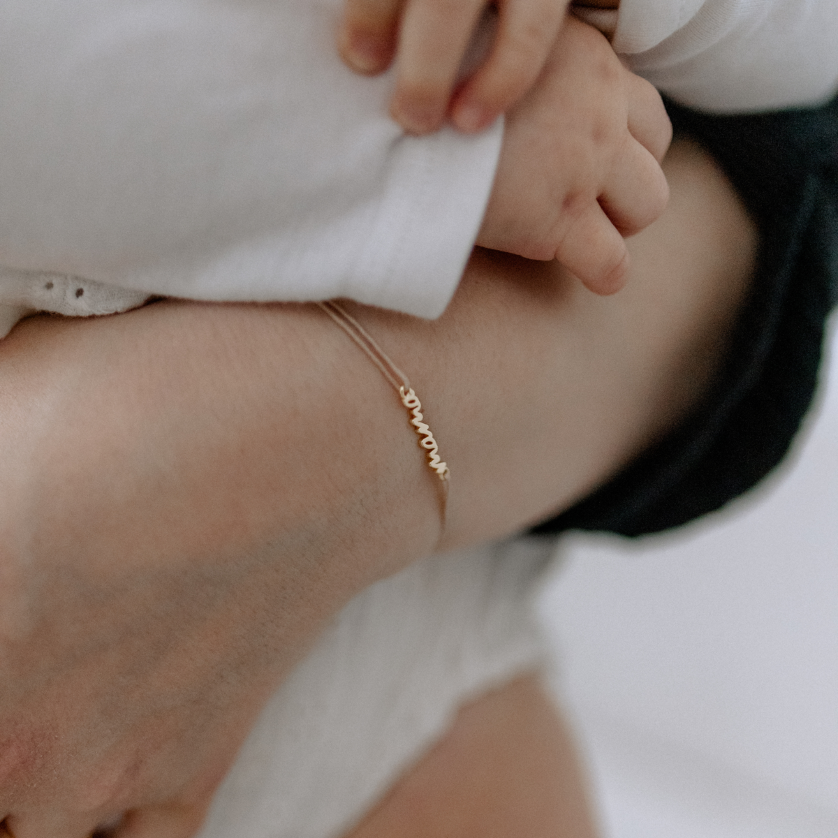 "Nyla" MAMA & MINI Bracelet - Gold Beige