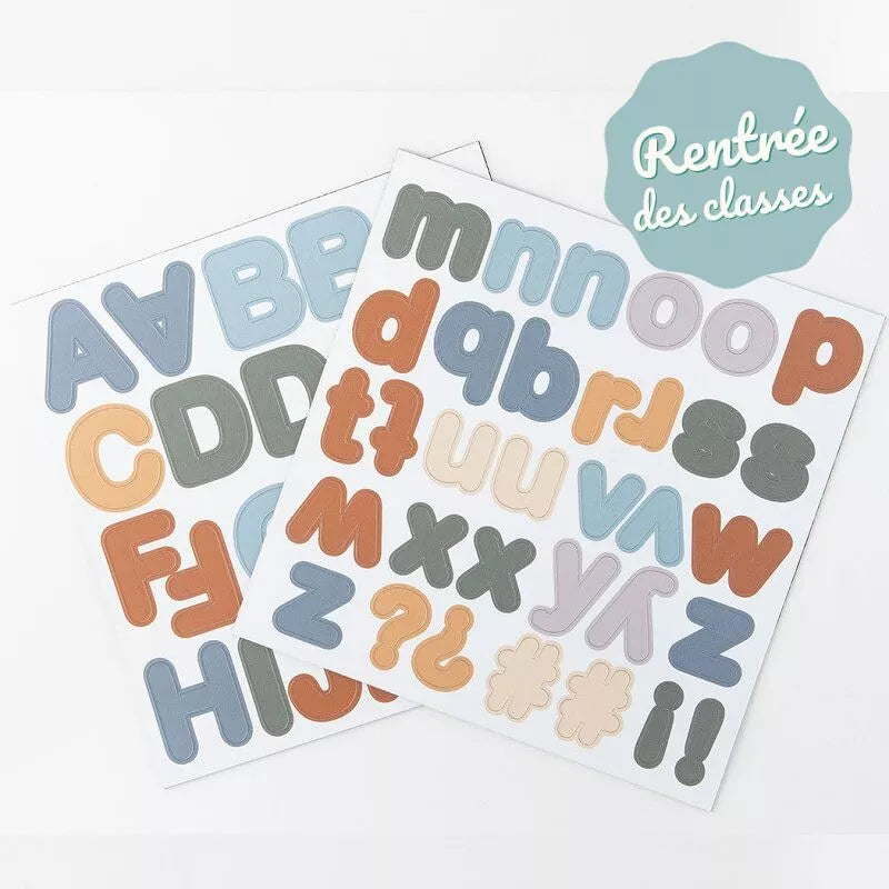 Caramel Blue Magnetic Letters – Educational Game – Set of 125 Magnets