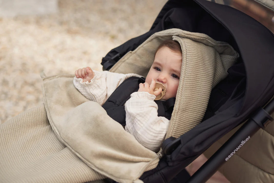 Footmuff for Car Seat Stroller Basic Knit - Olive Green