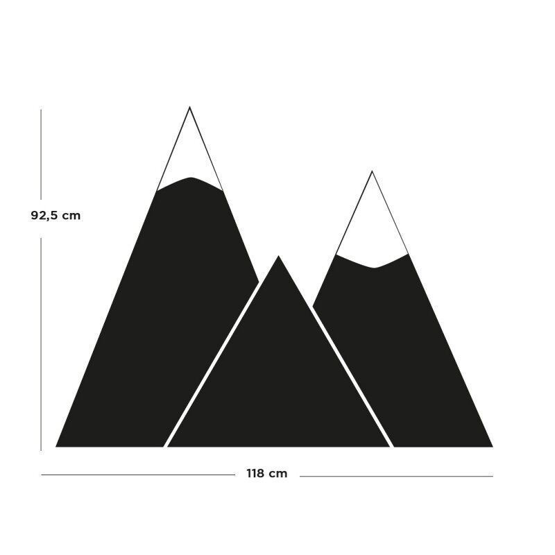 Castle Magnetic Board – Mountains - Black