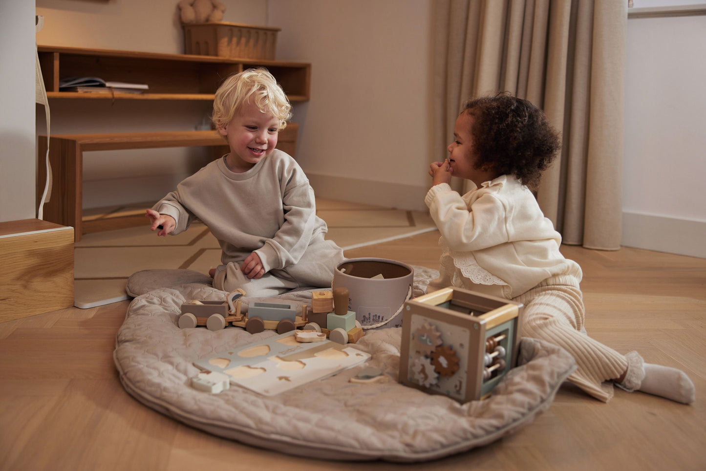 Playmat Teddy Bear Ø 110cm Nougat