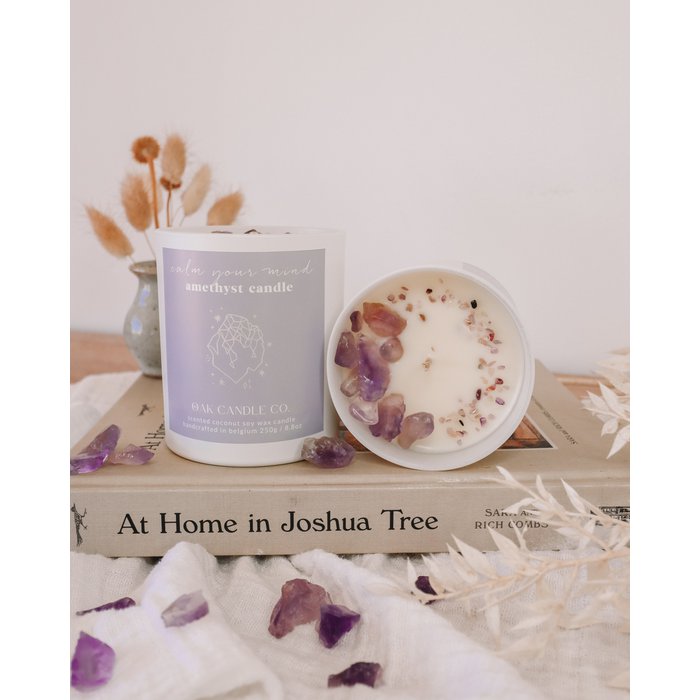 Calm Your Mind Amethyst - Soy Wax Candle