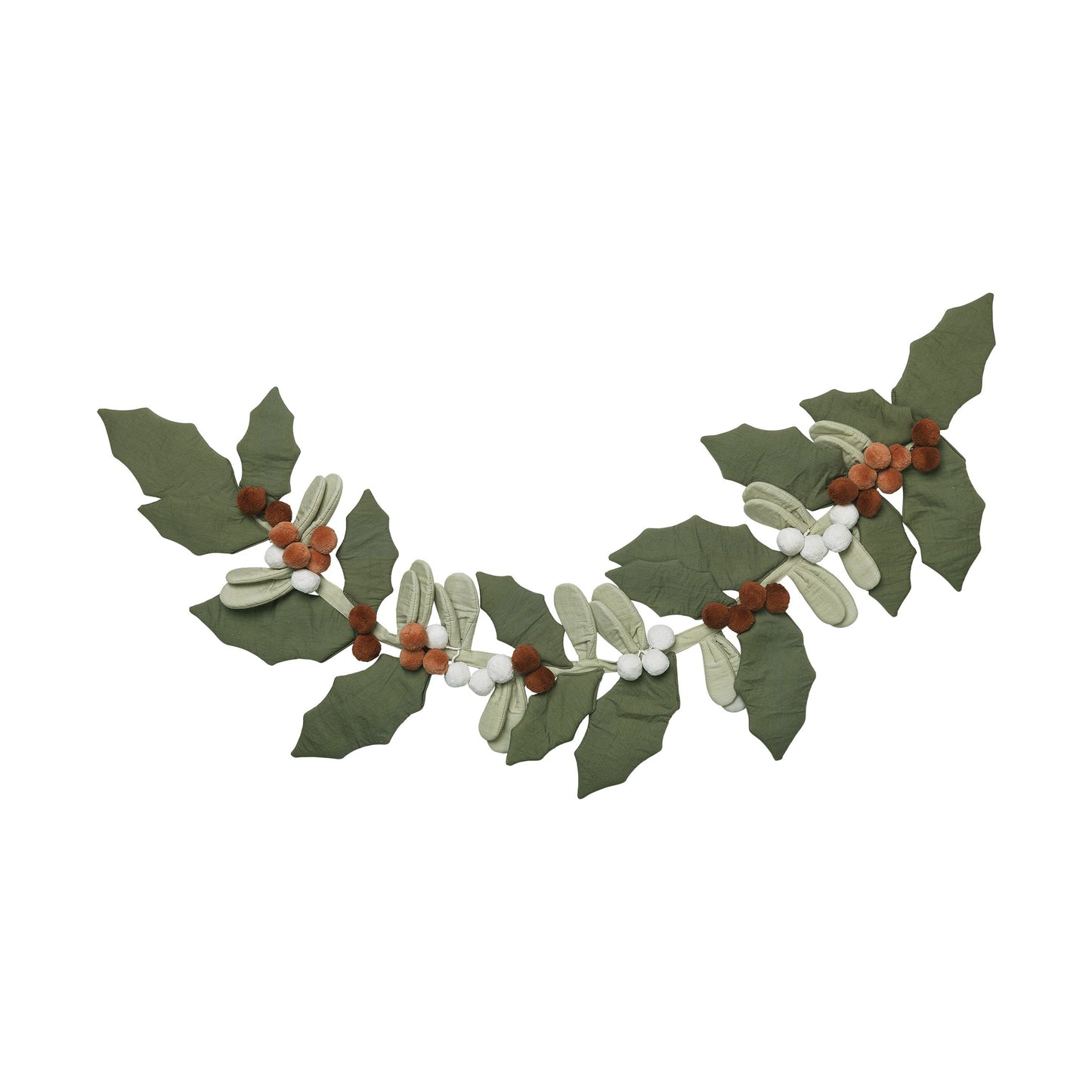 Fabric Garland Yule Greens