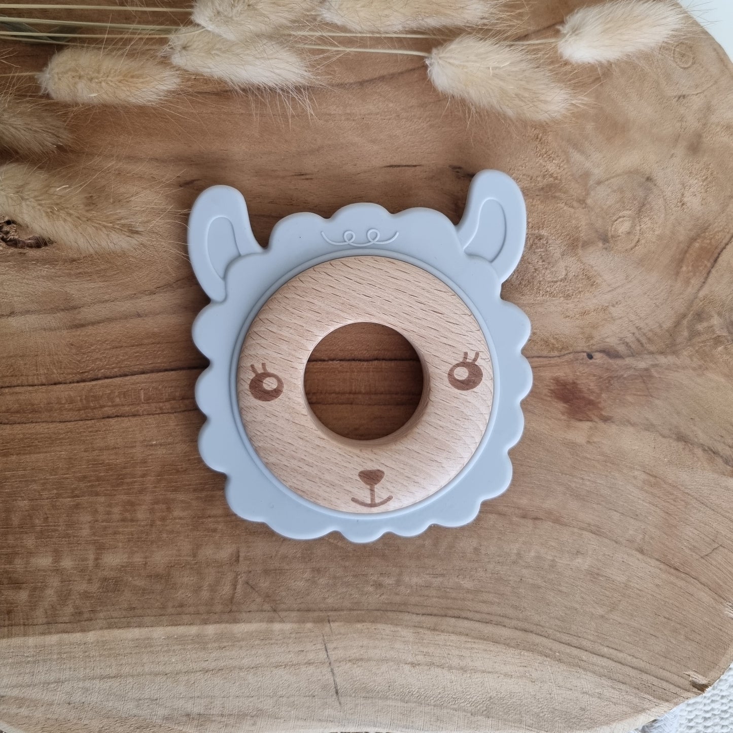 Biting Llama Teether - Gray