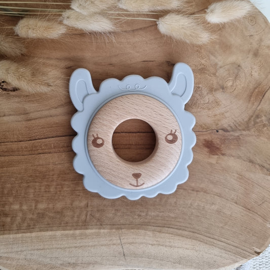 Biting Llama Teether - Gray