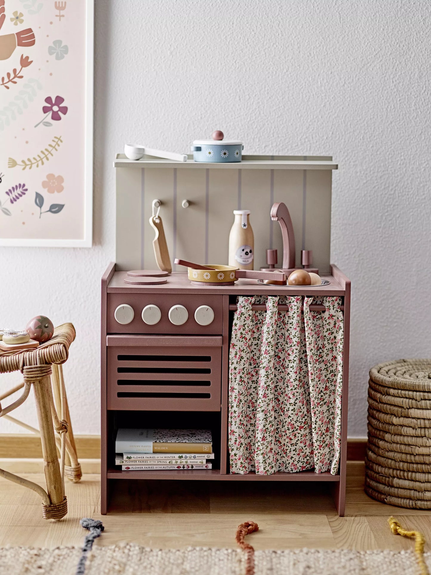 Pippi Mini Stove, brown, MDF
