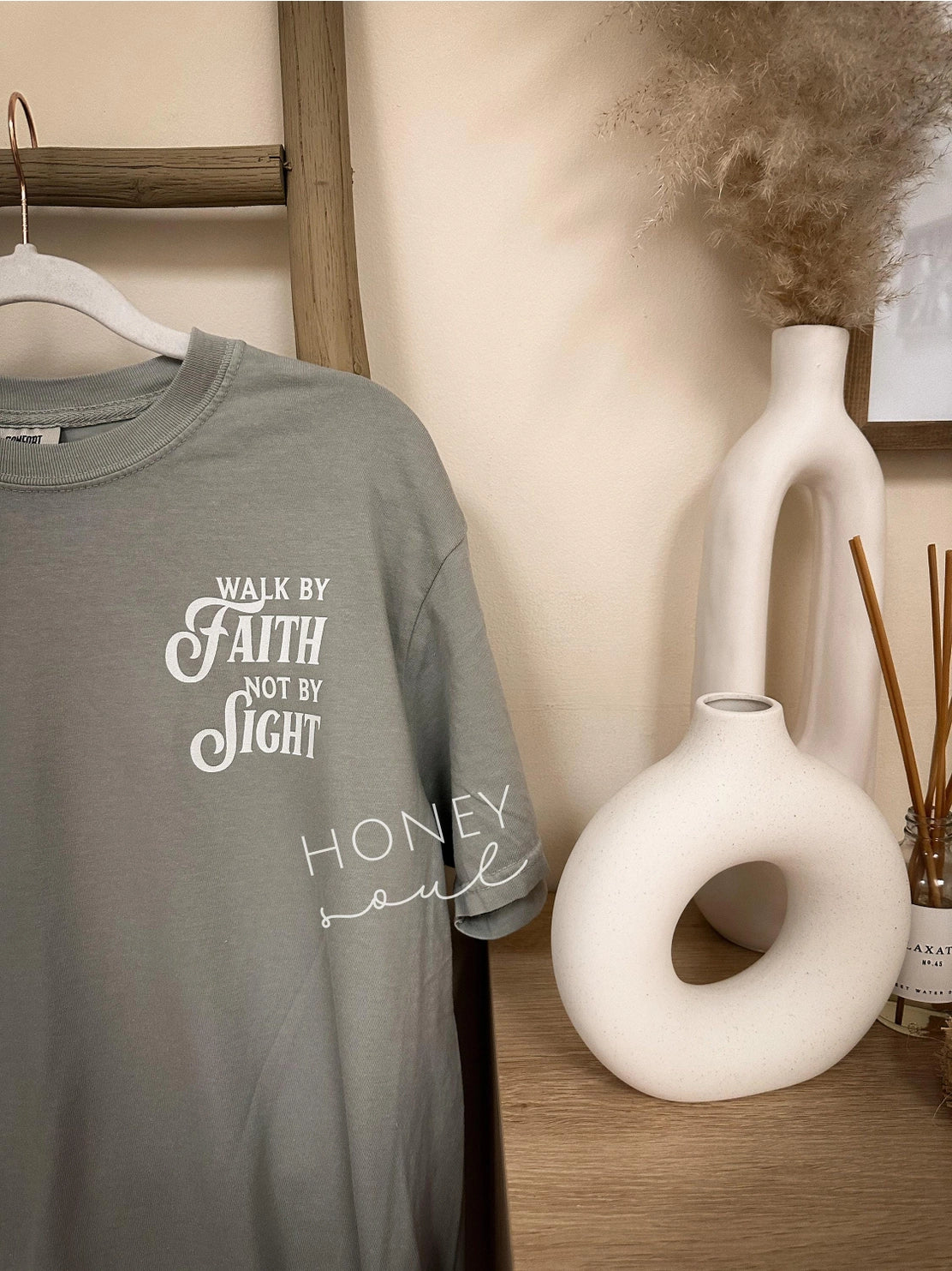 Walk By Faith Not By Sight Tee - Espresso