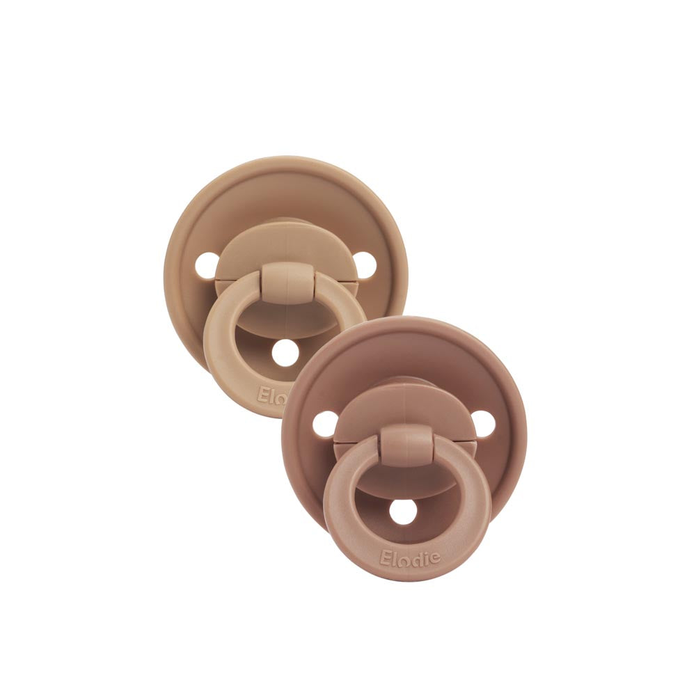 Silicone Pacifier, Pack of 2, 3+ Months - Soft Terracotta