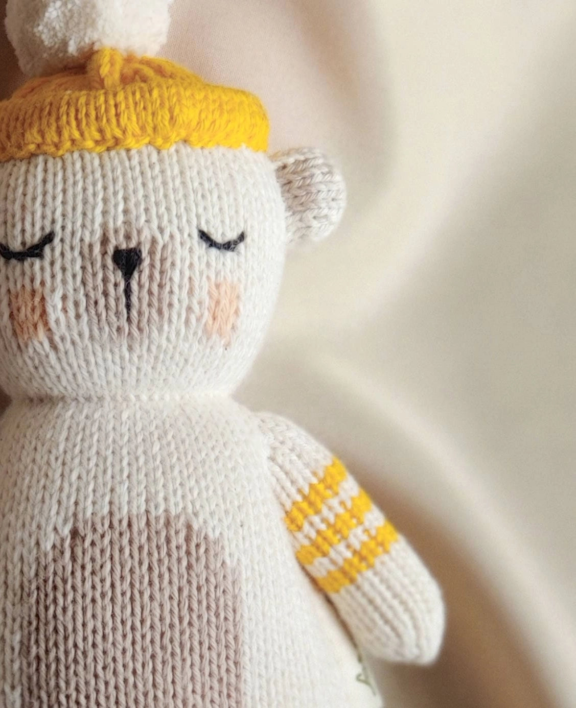 Rattle Comforter Handmade, Polar Bear
