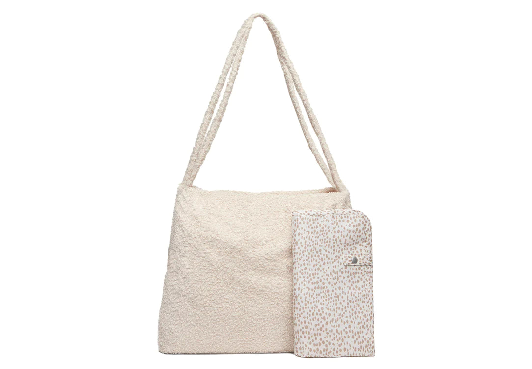 Diaper Bag Shopper Boucle - Natural