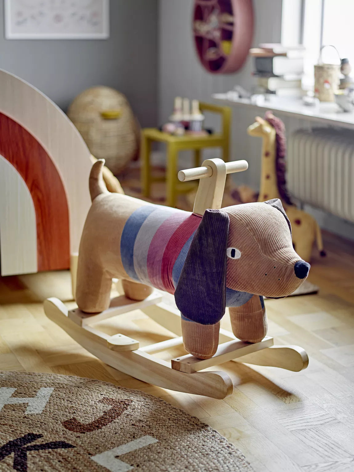 Charlie rocking toy, dog