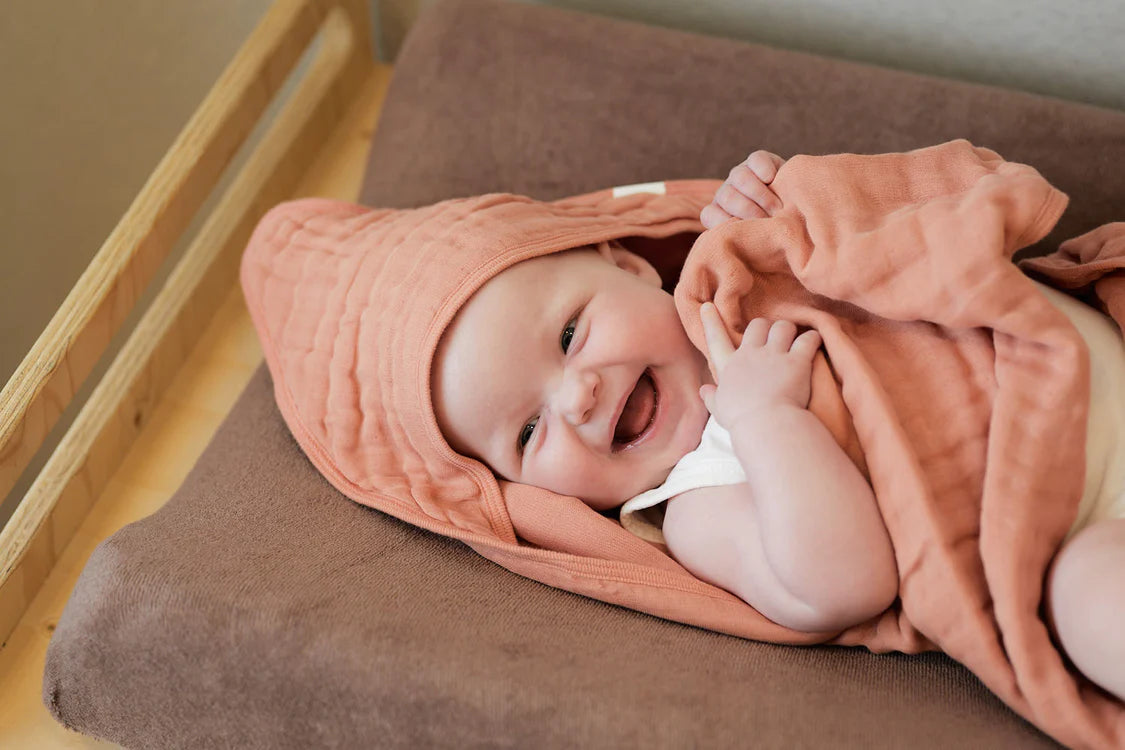 Bathcape Wrinkled Cotton - Rosewood