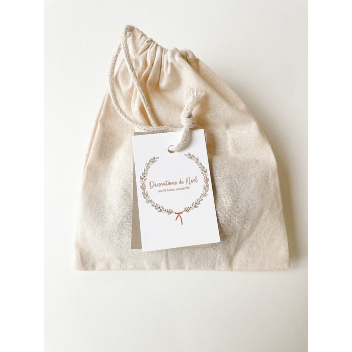 Wool Felt Ornaments Set of 3
