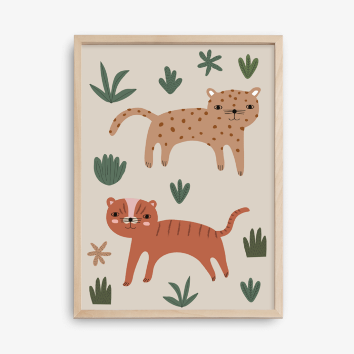 Wild Cats Art, Premium Giclee Poster