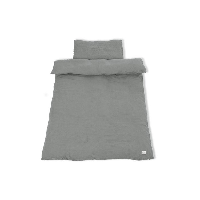 Muslin duvet cover set, Smoked Gray