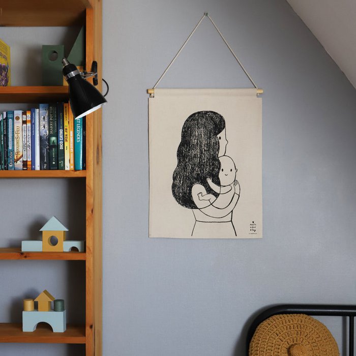 ABRACE child wall decoration by Marta Abad Blay