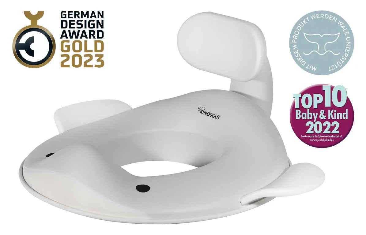 Toilet seat attachment Whale, available in 8 colors