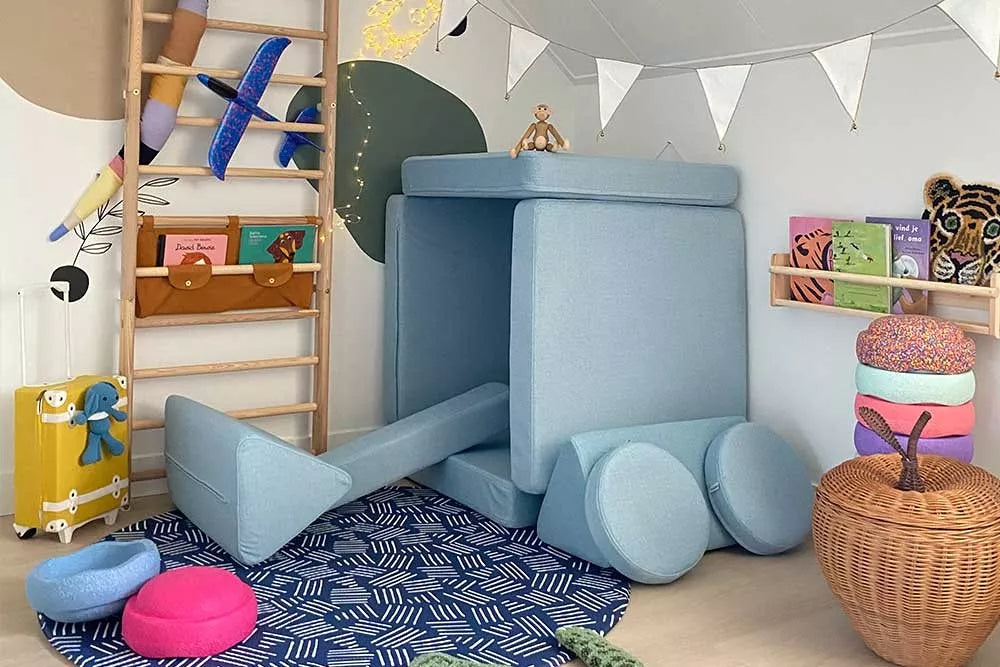 SHAPPY PLAY SOFA ORIGINAL MINI or MAXY - soft blue