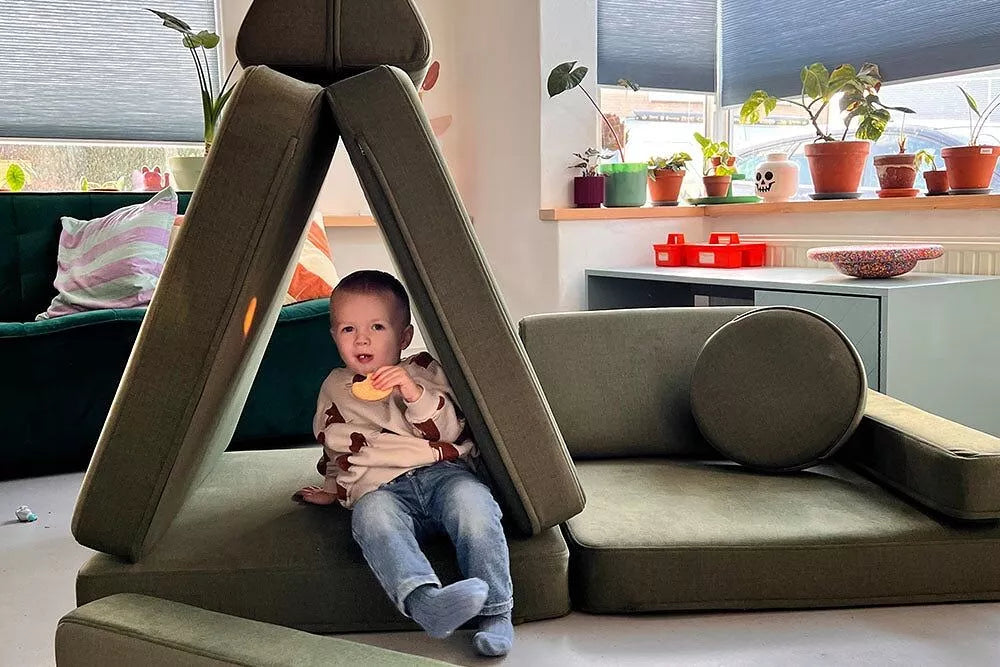 SHAPPY PLAY SOFA ORIGINAL MINI or MAXY - forest green