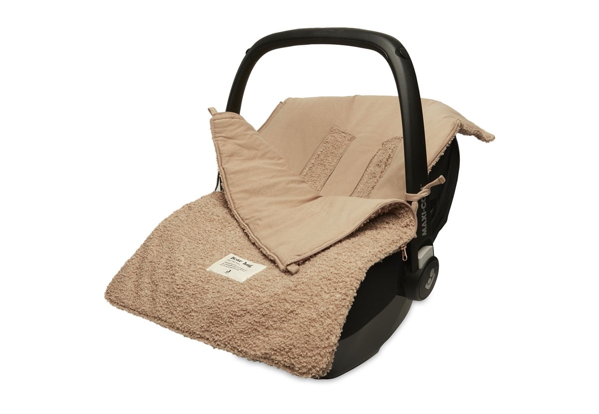 Footmuff for Car Seat Stroller Basic Knit - Boucle Biscuit