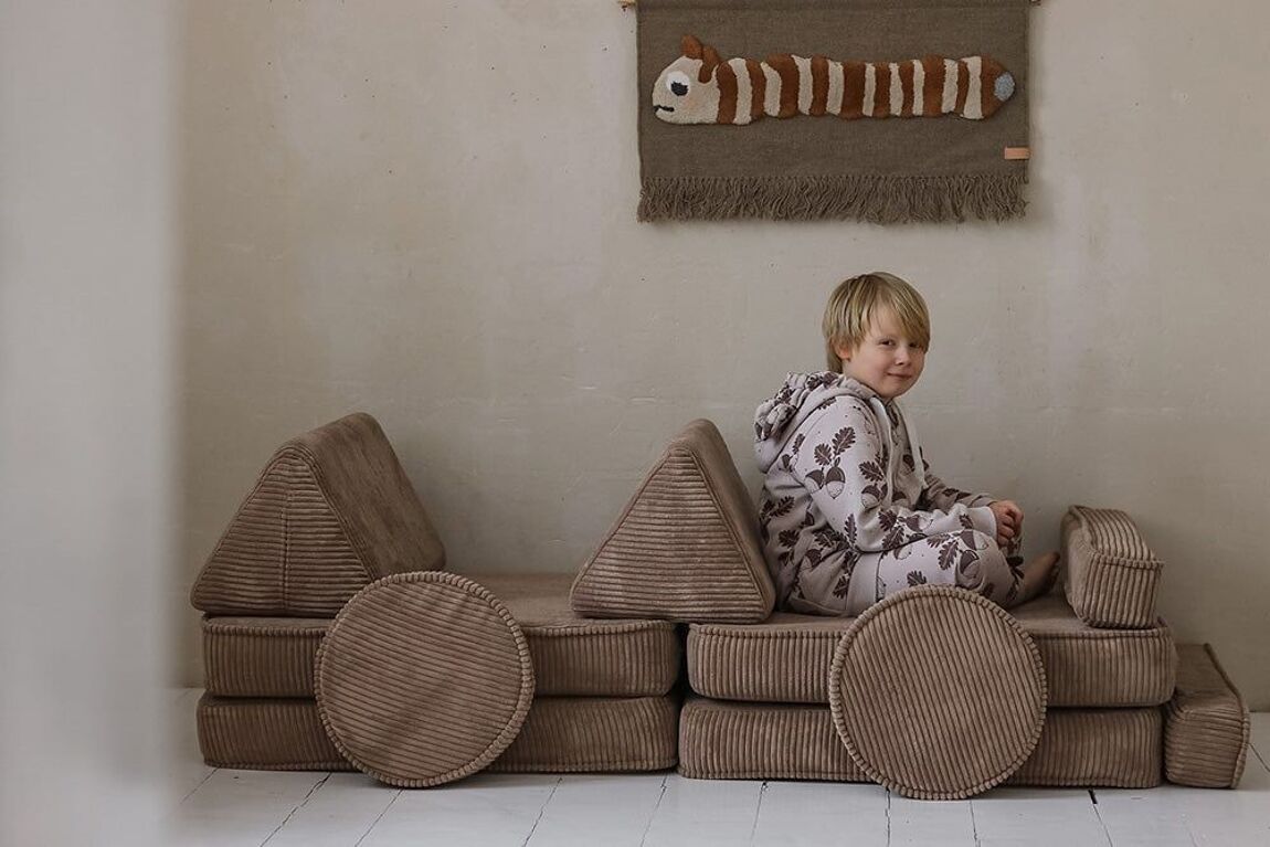 SHAPPY Play Sofa ORIGINAL CORD - chocolate