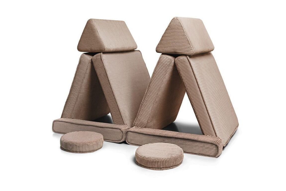 SHAPPY Play Sofa ORIGINAL CORD - chocolate