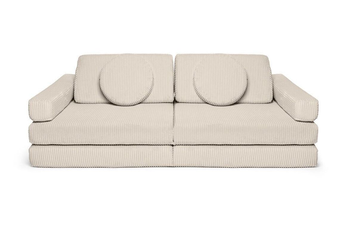 SHAPPY Play Sofa PURE CORD - Mini + Maxy - vanila
