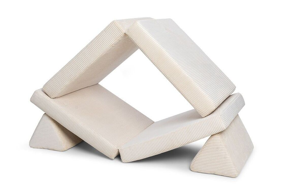 SHAPPY Play Sofa PURE CORD - Mini + Maxy - vanila