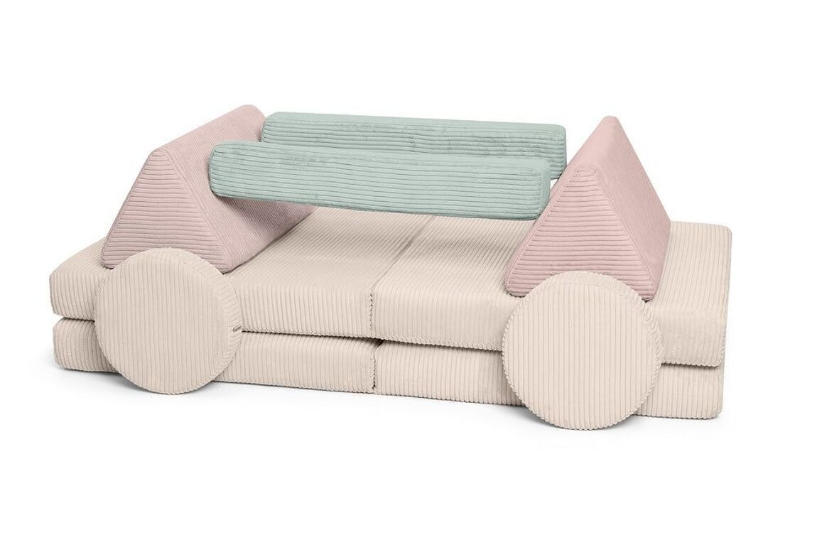 SHAPPY Play Sofa PURE CORD - Mini + Maxy - lollipop