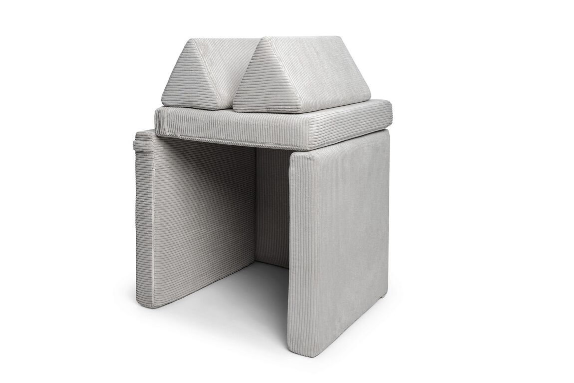 SHAPPY Play Sofa PURE CORD - pebble