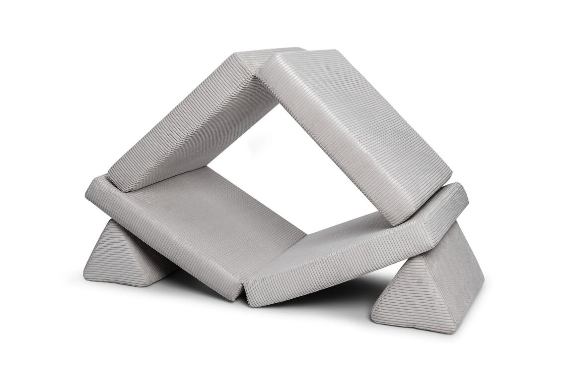 SHAPPY Play Sofa PURE CORD - pebble