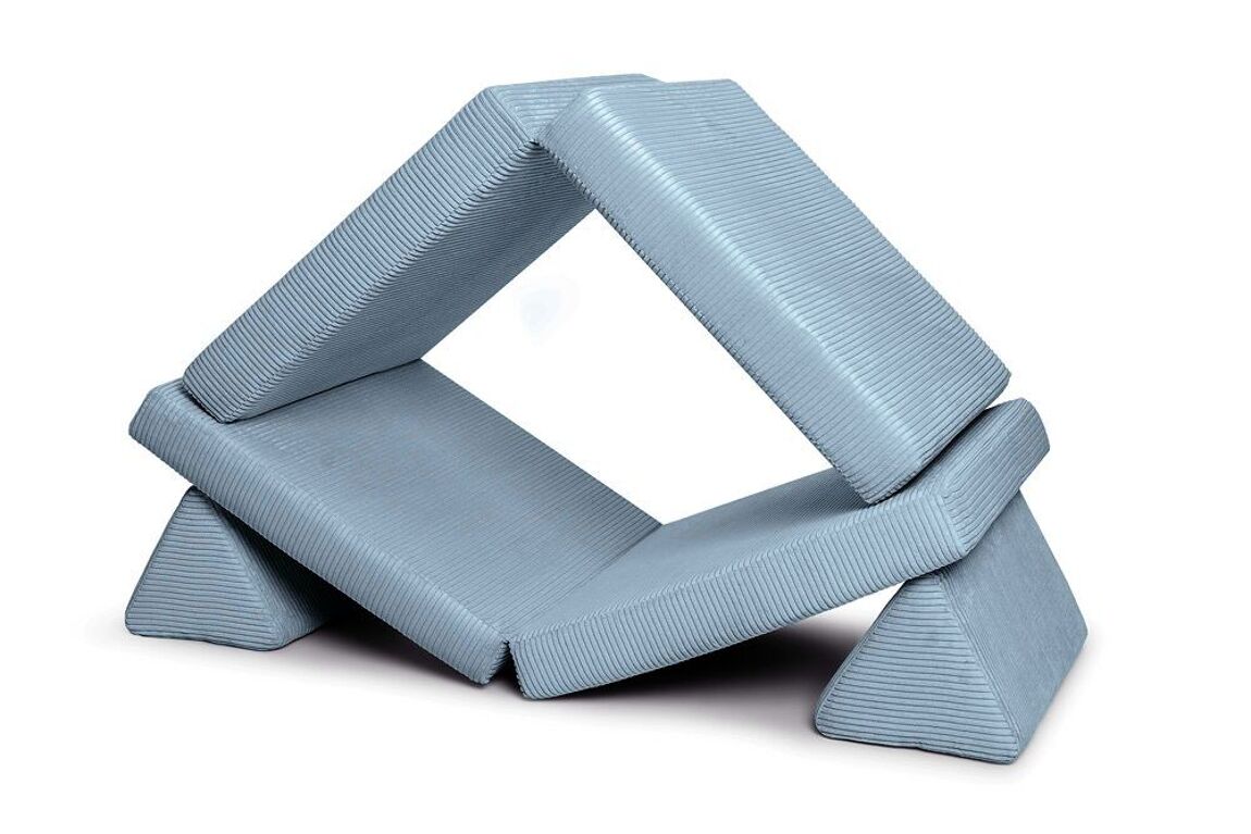 SHAPPY Play Sofa PURE CORD - sky sugar