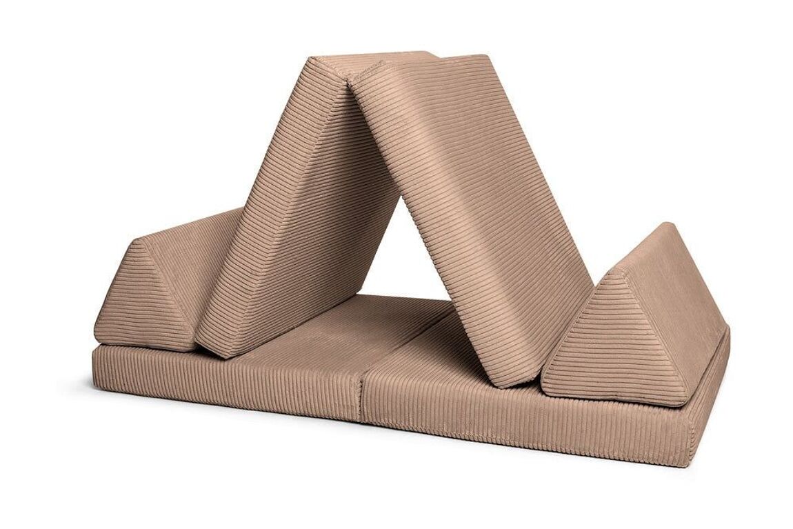 SHAPPY Play Sofa PURE CORD - Mini + Maxy - chocolate