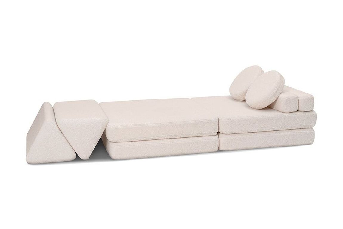 SHAPPY Play Sofa Teddy - cream white