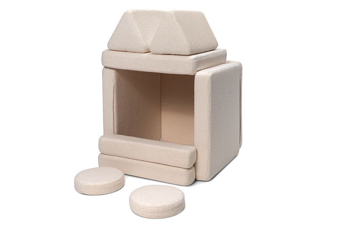 SHAPPY Play Sofa Teddy - bunny beige