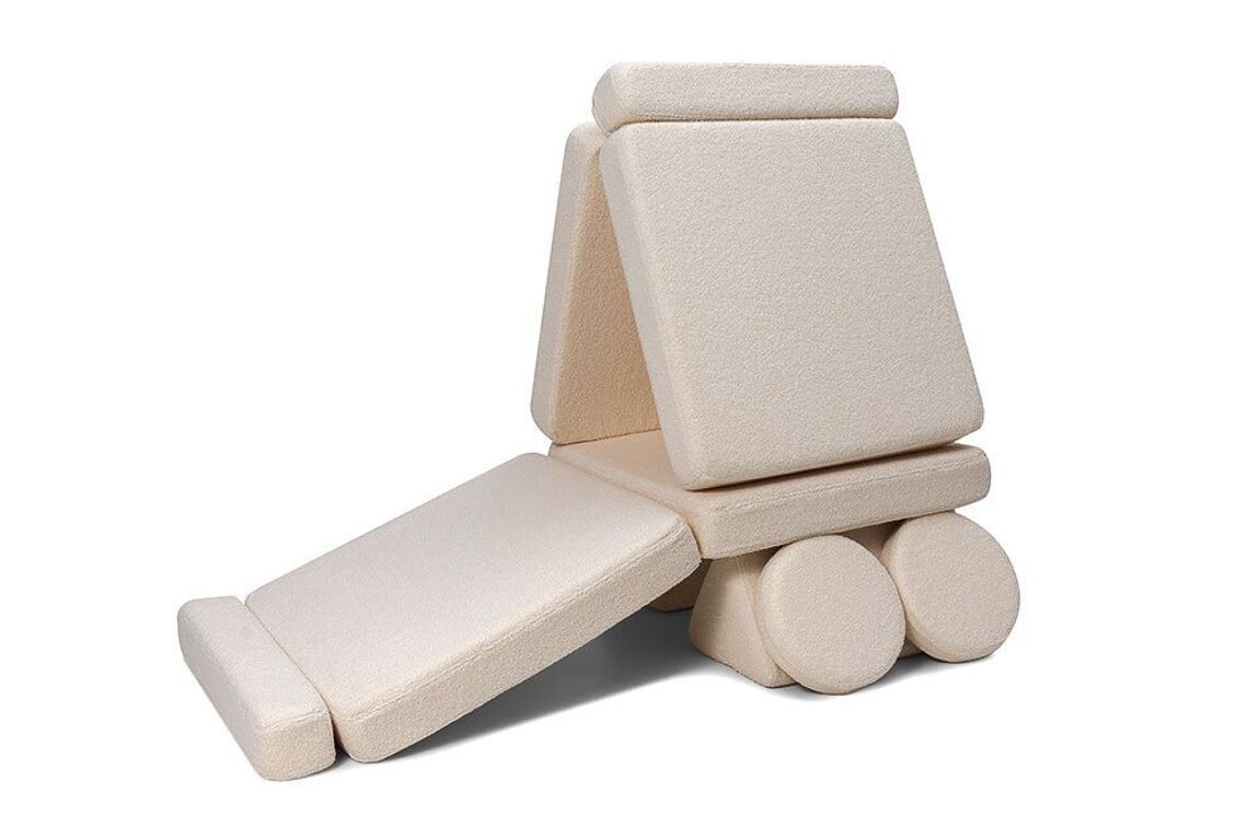 SHAPPY Play Sofa Teddy - bunny beige
