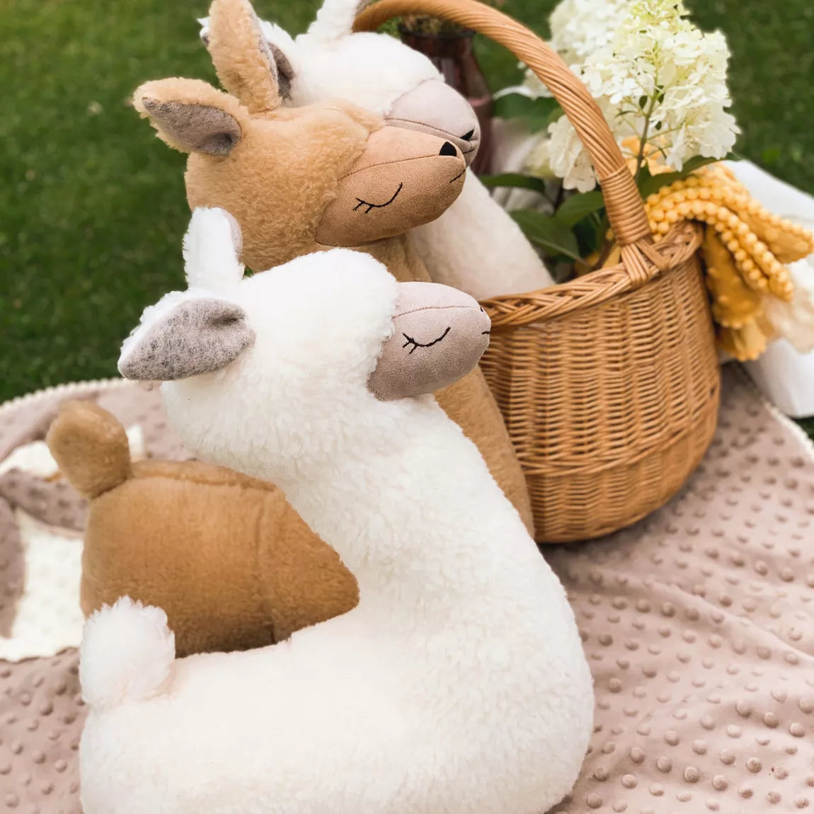 Plush Toy Alpaca, rust - 50 cm