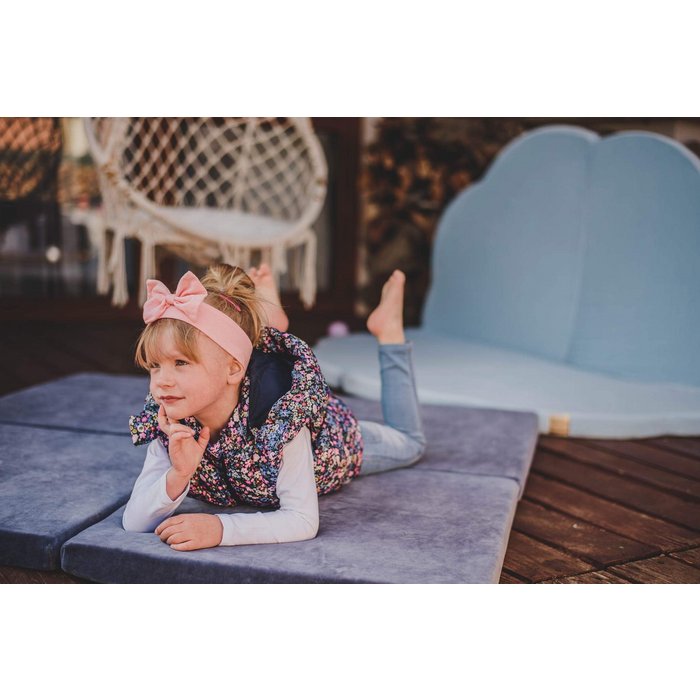 Square play mat - Gray blue
